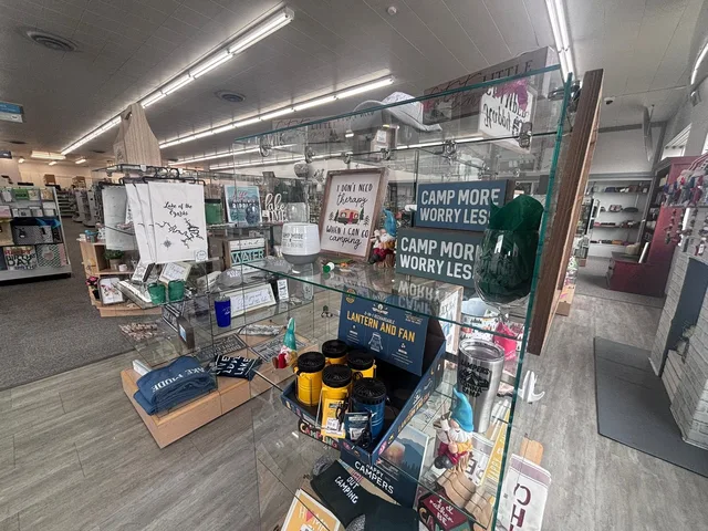 Lake and camping themed gifts including signs, tumblers and lanterns